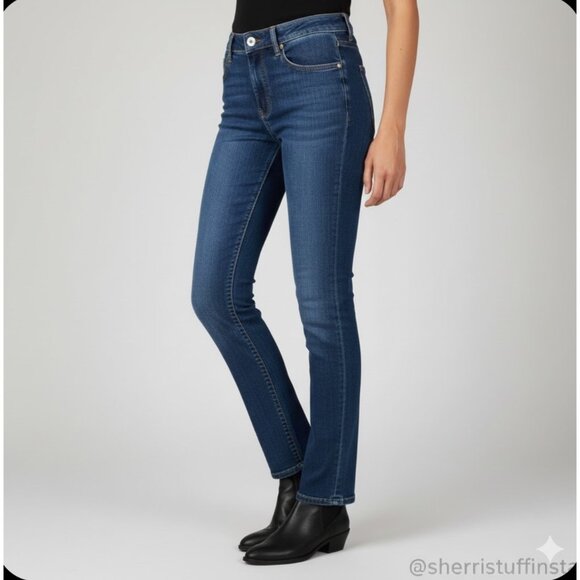 Patagonia Denim - NWOT Patagonia Straight Leg Denim Organic Cotton Jeans Size 31 X 32.5 Dark Wash